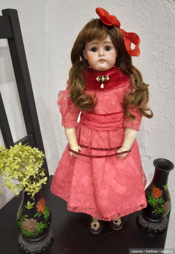 Новое платье Натали💃💖🌹 — Антикварные куклы Kestner (Кестнер) JDK: Хильда (фото 9)