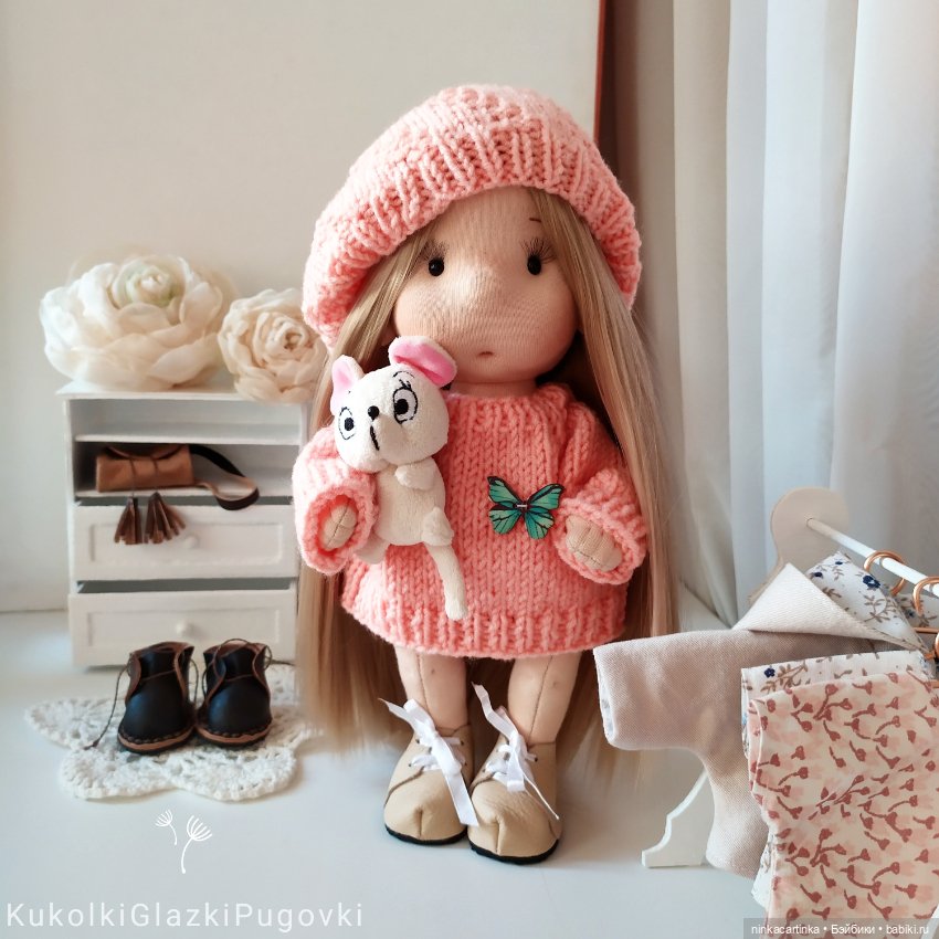 Игровая текстильная кукла ЛЯЛЕЧКА со съемной одеждой и обувью (фото 3)