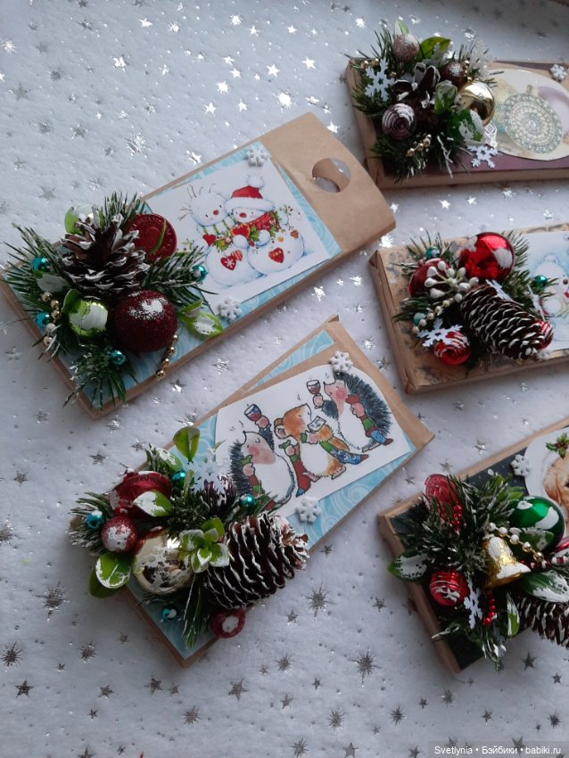 Новогодние шоколадницы — Авторские игрушки из разных материалов: синельная проволока