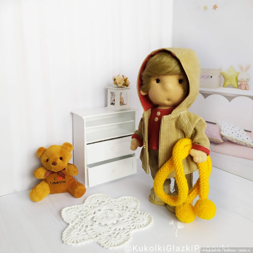 Игровая текстильная кукла ЛЯЛЕЧКА МАЛЬЧИК со съемной одеждой и обувью (фото 3)