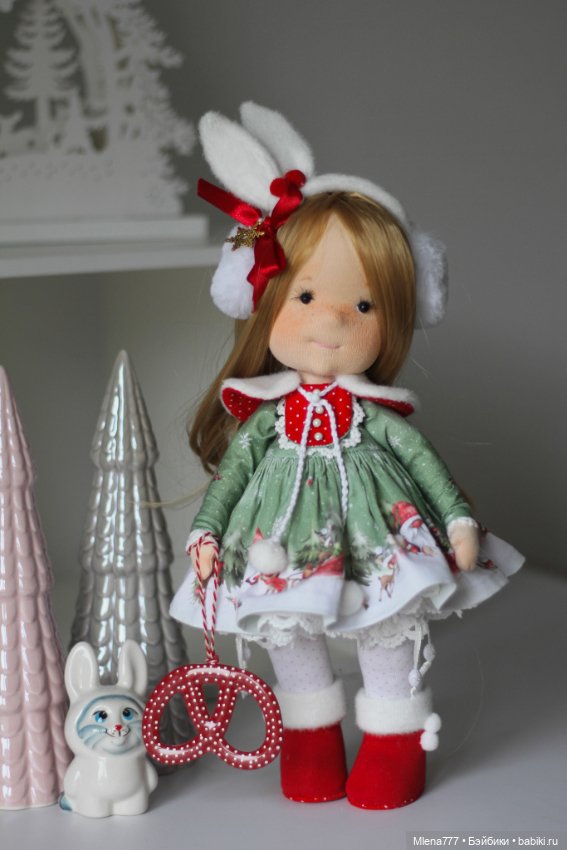 Зимняя зайка — Авторские текстильные куклы: Вальдорфские (фото 2)