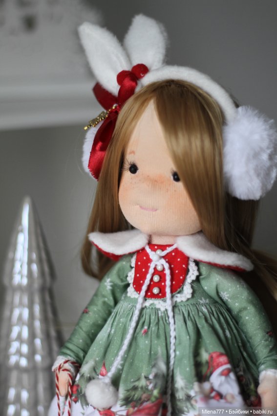 Зимняя зайка — Авторские текстильные куклы: Вальдорфские (фото 3)