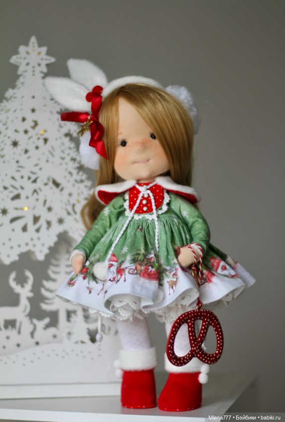 Зимняя зайка — Авторские текстильные куклы: Вальдорфские (фото 4)