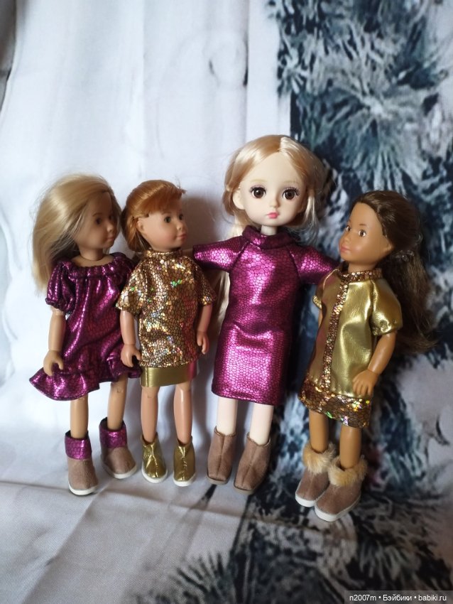 Новогодние платья — Одежда и обувь для кукол своими руками: фото (фото 9)