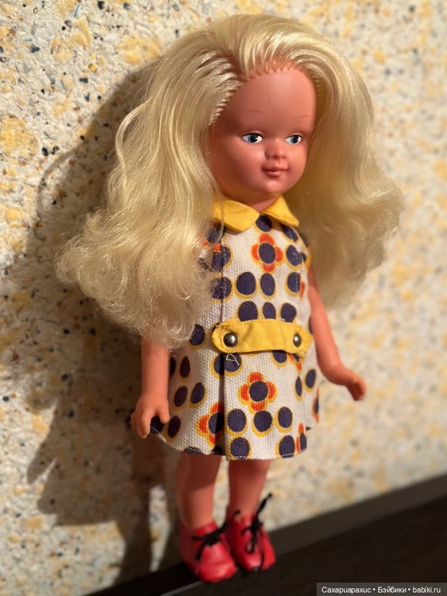 Винтажная куколка ГДР 60-х годов, 32 см (фото 3)