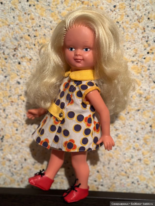 Винтажная куколка ГДР 60-х годов, 32 см (фото 2)