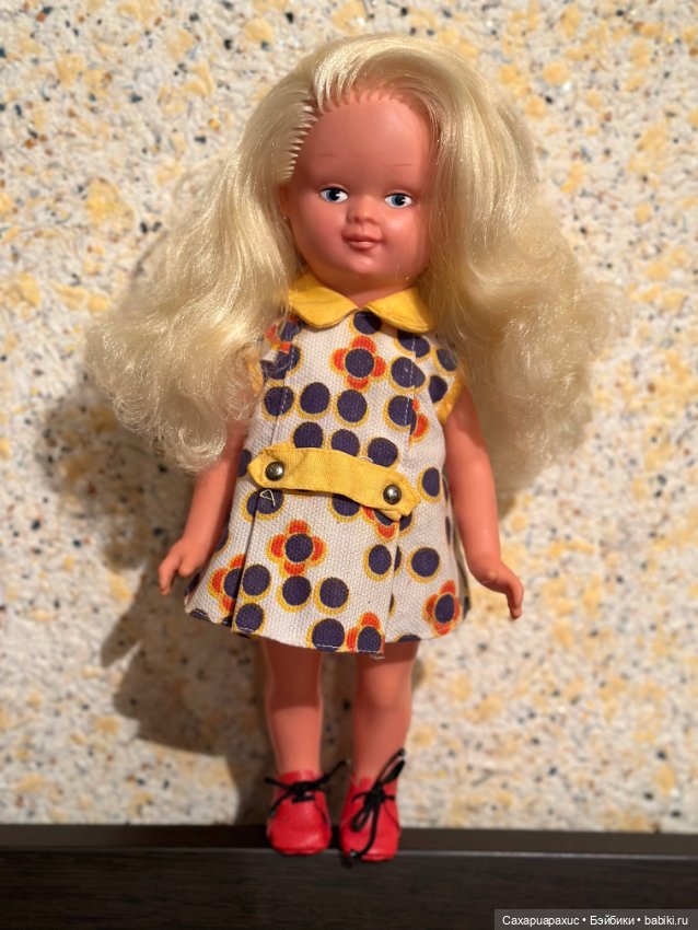 Винтажная куколка ГДР 60-х годов, 32 см (фото 4)