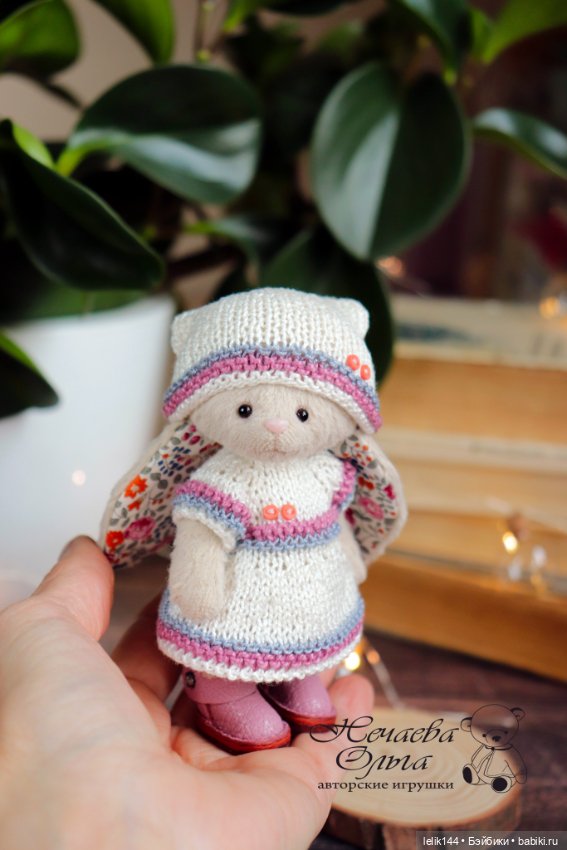 Мини тедди зайка Даша — Авторские мишки Тедди и друзья: фото (фото 4)