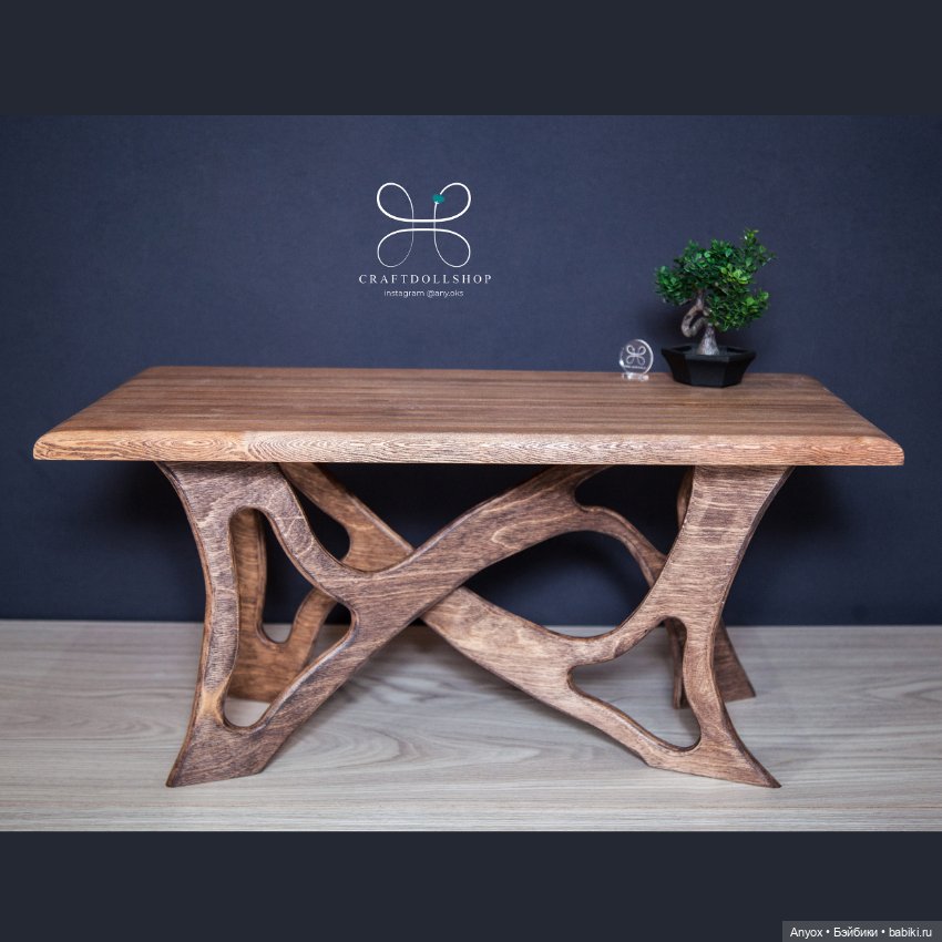 Деревянная мебель для кукол