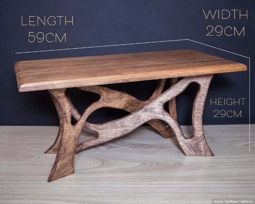 Деревянная мебель для кукол