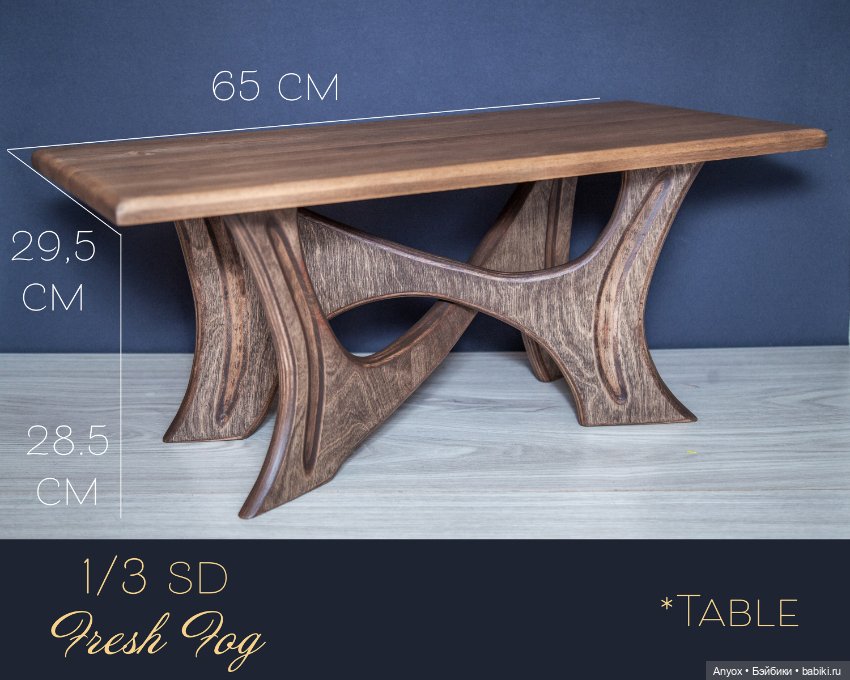 Деревянная мебель для кукол