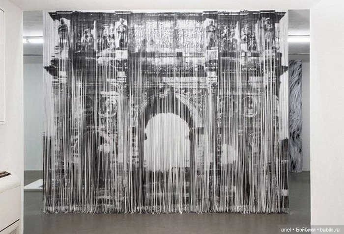 Инсталляции из бумажных лент художницы Наама Арад (Naama Arad) (фото 6)