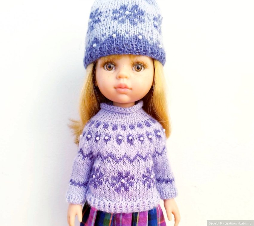 Наряды с норвежскими узорами для кукол паолочек и других кукол