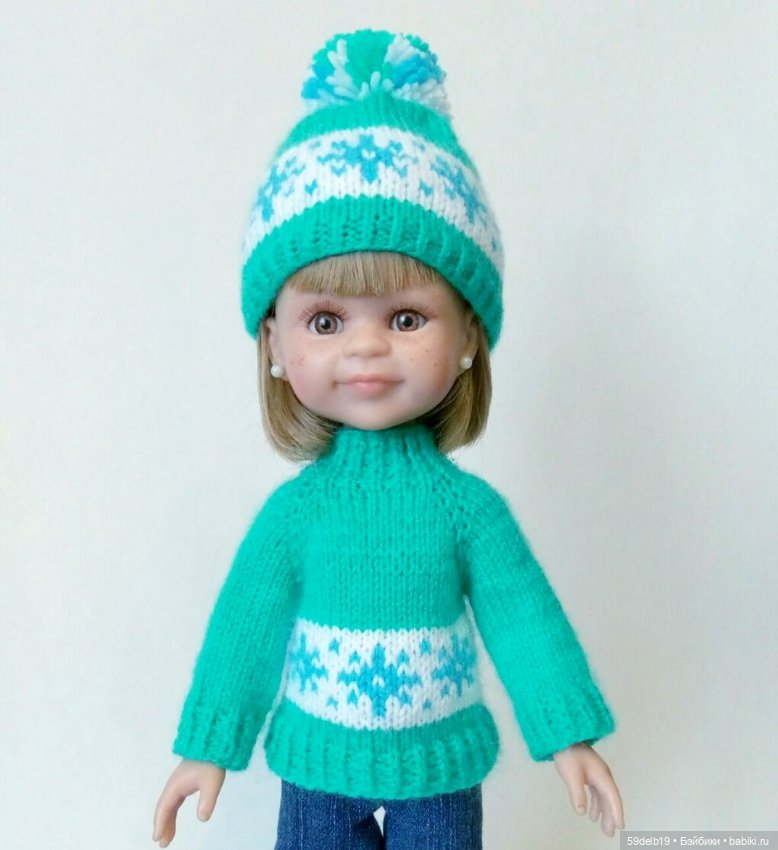 Наряды с норвежскими узорами для кукол паолочек и других кукол
