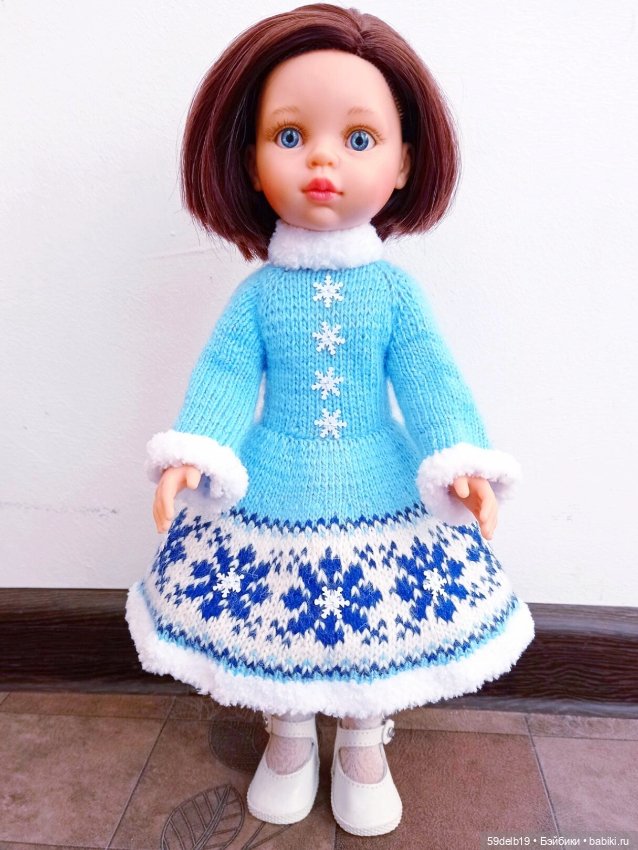Наряды с норвежскими узорами для кукол паолочек и других кукол (фото 8)