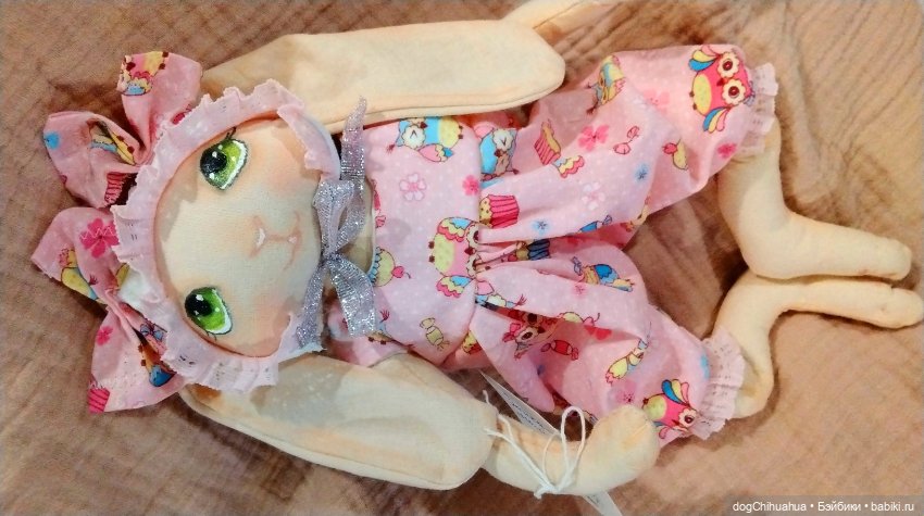 Малыши зайки ищут дом — Текстильные игрушки и примитивы: кофейные (фото 6)