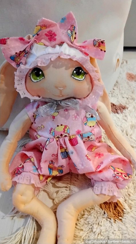 Малыши зайки ищут дом — Текстильные игрушки и примитивы: кофейные (фото 5)