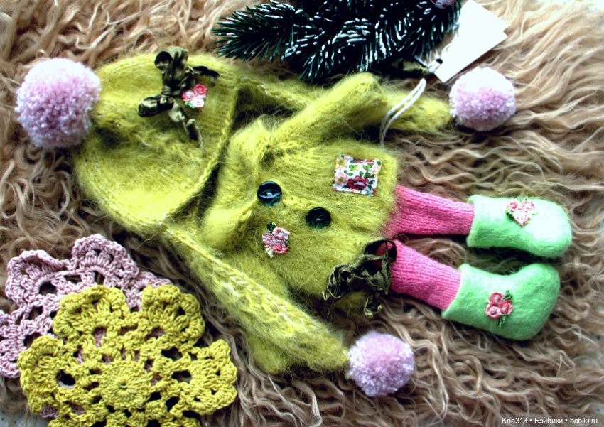 Зимнее и пушистое — Одежда и обувь для кукол своими руками: фото