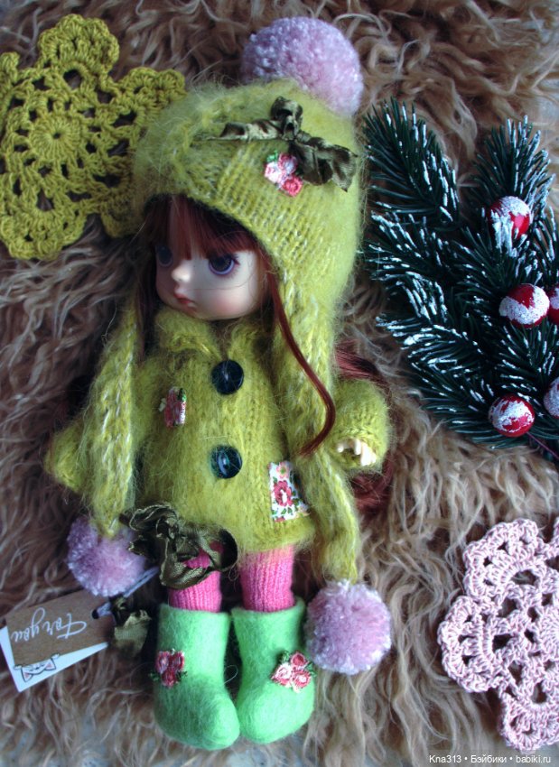 Зимнее и пушистое — Одежда и обувь для кукол своими руками: фото (фото 9)
