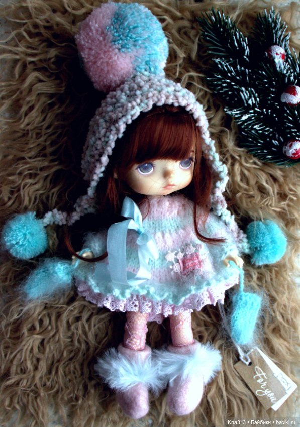 Зимнее и пушистое — Одежда и обувь для кукол своими руками: фото