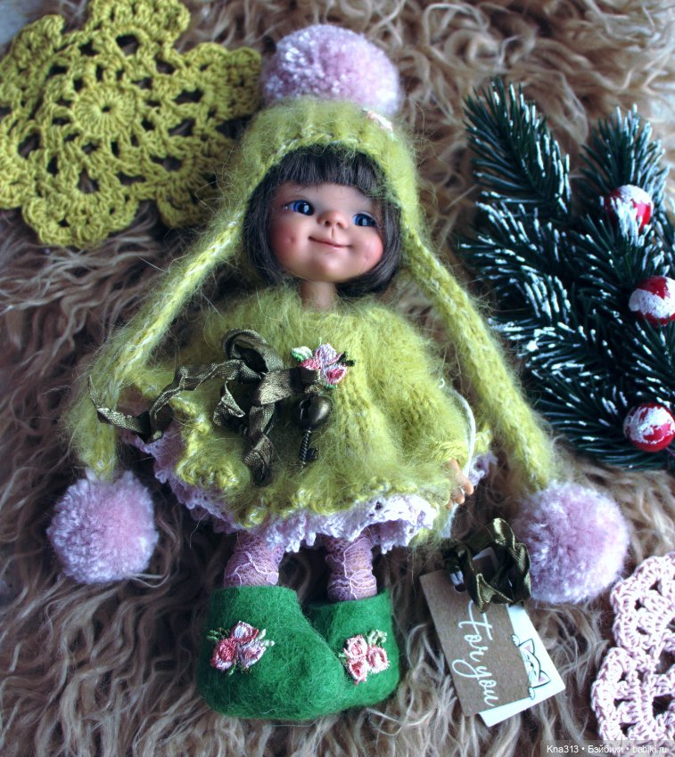 Зимнее и пушистое — Одежда и обувь для кукол своими руками: фото (фото 8)