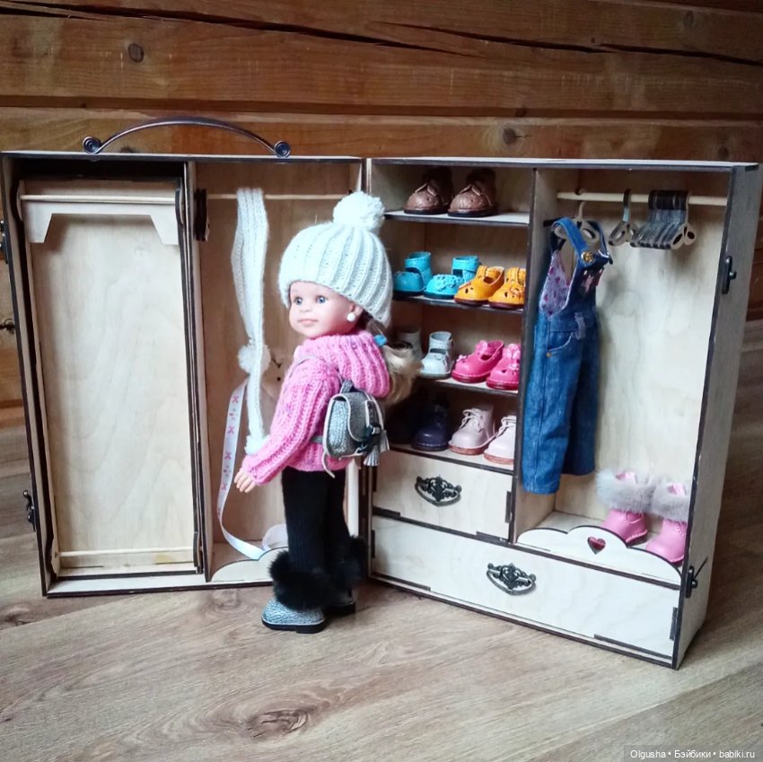 Переносная гардеробная с кроваткой для кукол Паола Рейна (фото 7)