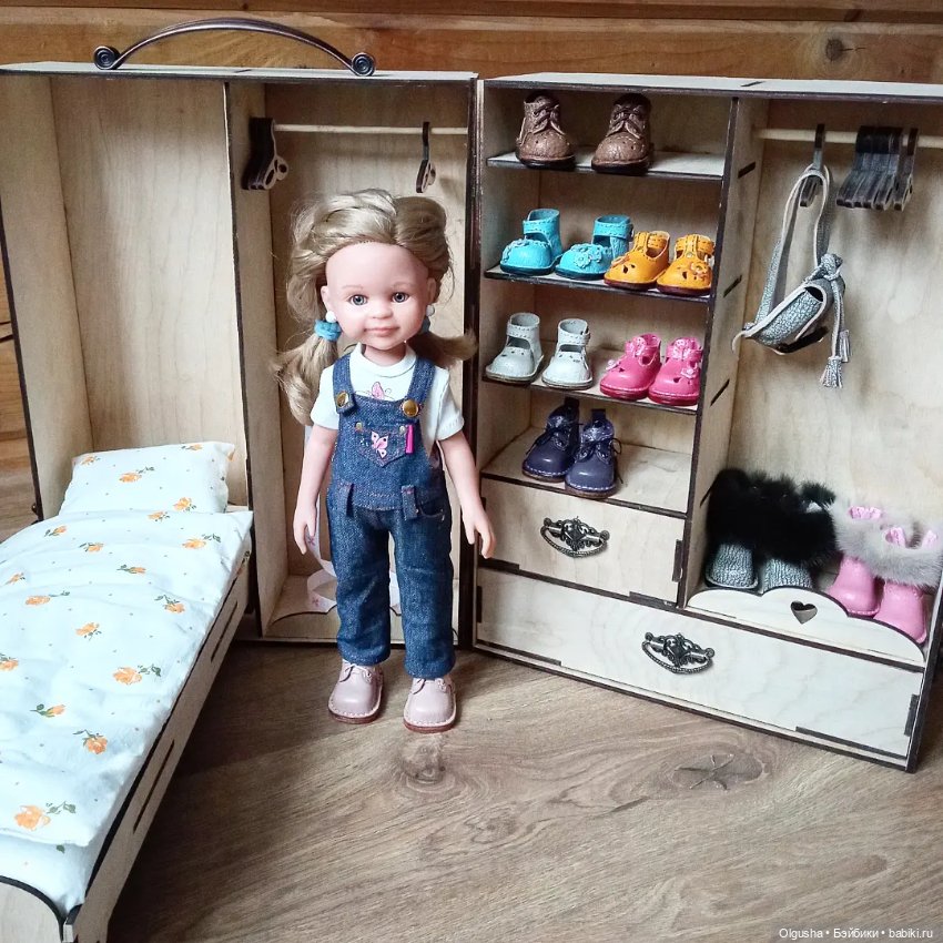 Переносная гардеробная с кроваткой для кукол Паола Рейна (фото 6)