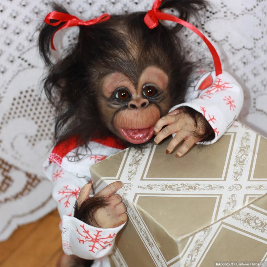 Обезьянка Реборн, Бинки — Куклы Реборн (Reborn): работы мастеров (фото 6)