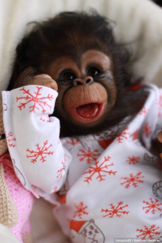 Обезьянка Реборн, Бинки — Куклы Реборн (Reborn): работы мастеров