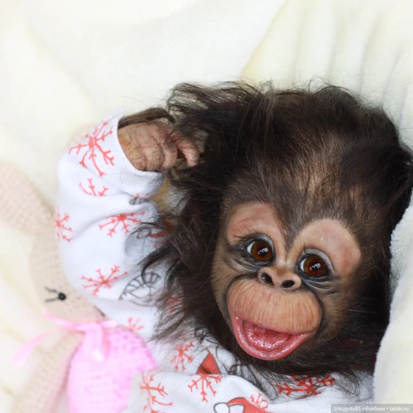 Обезьянка Реборн, Бинки — Куклы Реборн (Reborn): работы мастеров (фото 4)