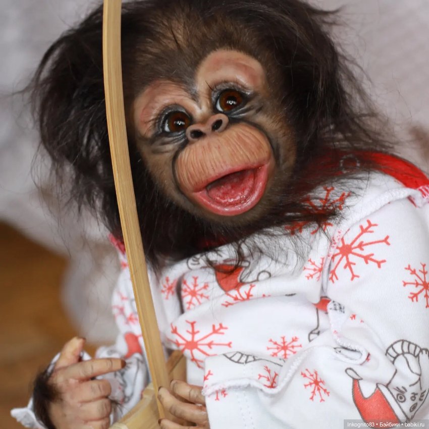Обезьянка Реборн, Бинки — Куклы Реборн (Reborn): работы мастеров (фото 8)
