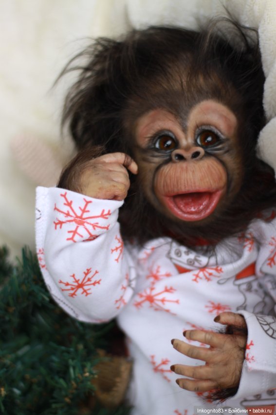 Обезьянка Реборн, Бинки — Куклы Реборн (Reborn): работы мастеров (фото 10)