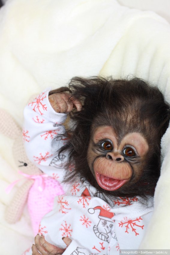 Обезьянка Реборн, Бинки — Куклы Реборн (Reborn): работы мастеров