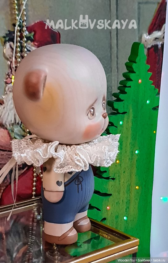 Деревянный медвежонок — Авторские игрушки из дерева: резьба (фото 9)