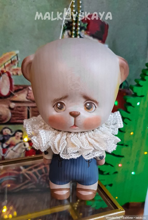 Деревянный медвежонок — Авторские игрушки из дерева: резьба (фото 4)