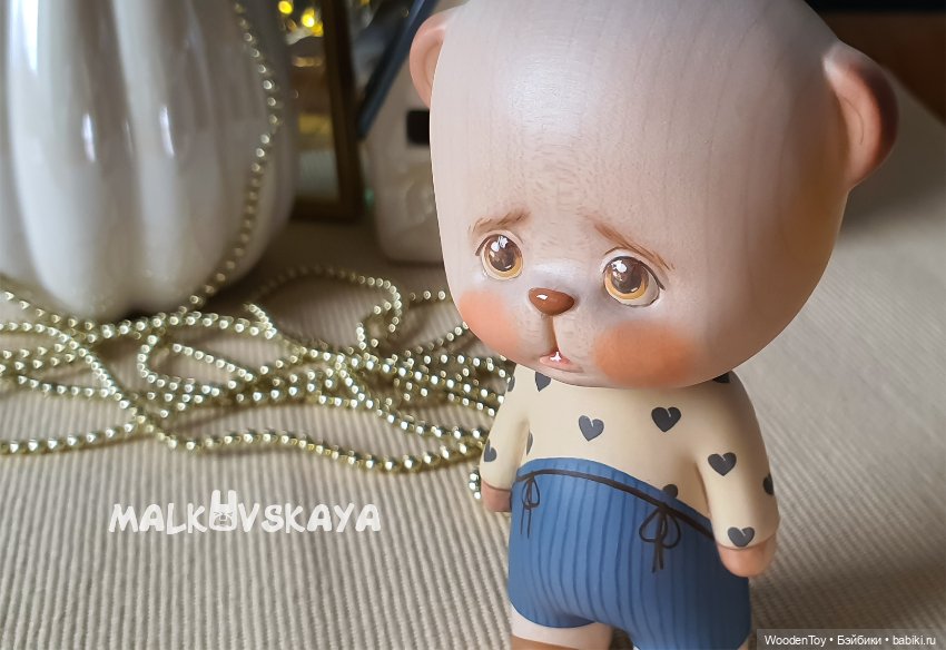 Деревянный медвежонок — Авторские игрушки из дерева: резьба (фото 5)