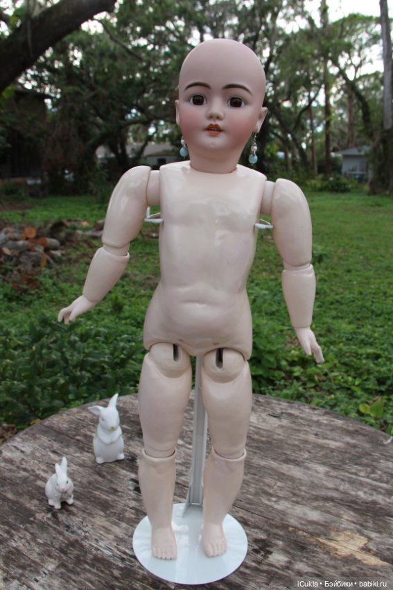Антикварная кукла Simon & Halbig 1079-14 1/2 31"-ох и лошадушка (фото 10)