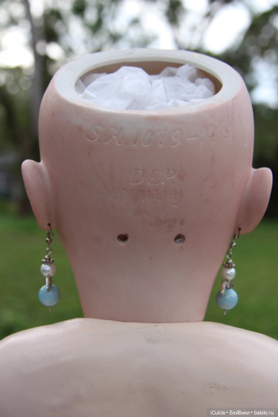 Антикварная кукла Simon & Halbig 1079-14 1/2 31"-ох и лошадушка (фото 9)