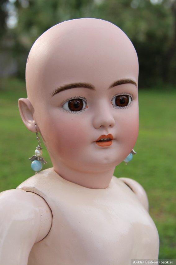 Антикварная кукла Simon & Halbig 1079-14 1/2 31"-ох и лошадушка (фото 2)