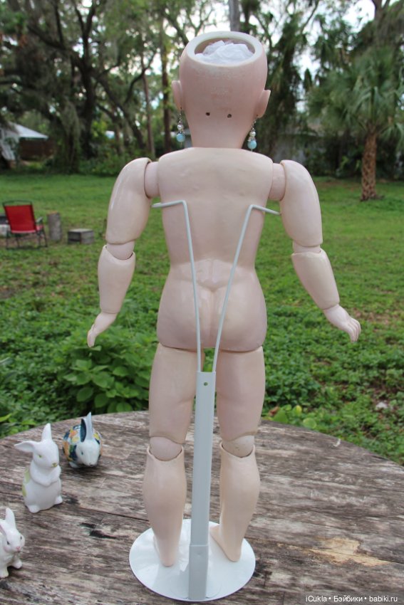 Антикварная кукла Simon & Halbig 1079-14 1/2 31"-ох и лошадушка (фото 7)