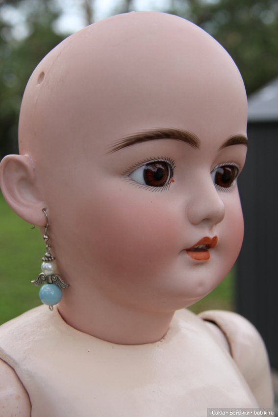 Антикварная кукла Simon & Halbig 1079-14 1/2 31"-ох и лошадушка