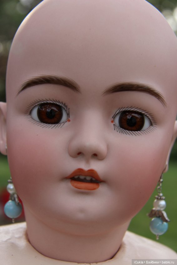 Антикварная кукла Simon & Halbig 1079-14 1/2 31"-ох и лошадушка