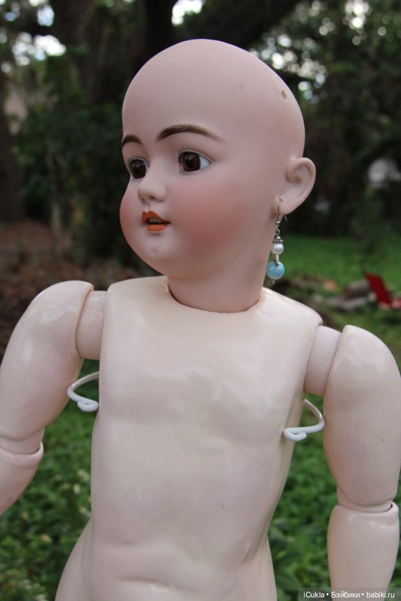 Антикварная кукла Simon & Halbig 1079-14 1/2 31"-ох и лошадушка (фото 5)