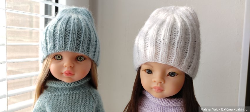 Простая шапка-бини для Паолочек - Вязание одежды для кукол - мастер классы | Бэйбики - 