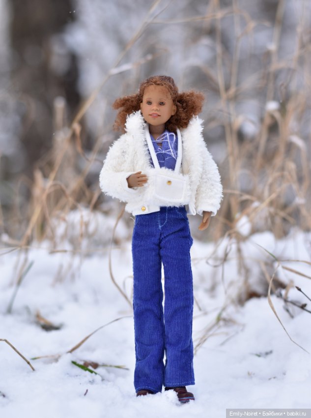 Бриана наслаждается зимой