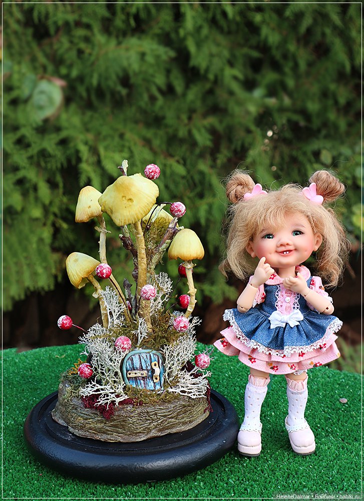 Как я делала светильник с грибами (фото 6)