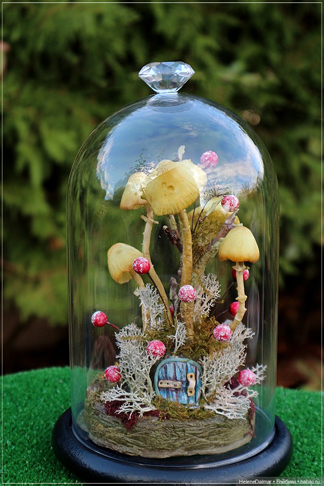 Как я делала светильник с грибами (фото 5)