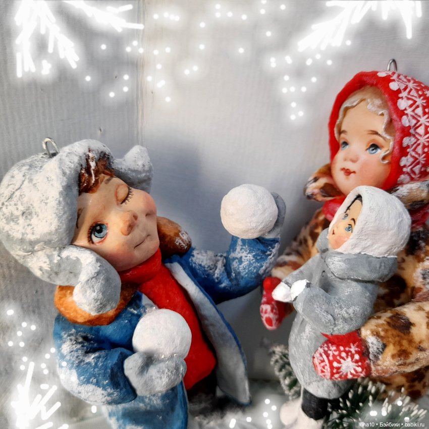 Новые ватные игрушки — Ватные игрушки на елку: ретро (фото 4)