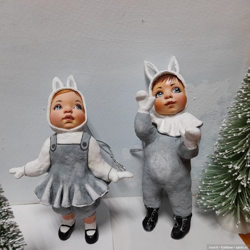 Новые ватные игрушки — Ватные игрушки на елку: ретро