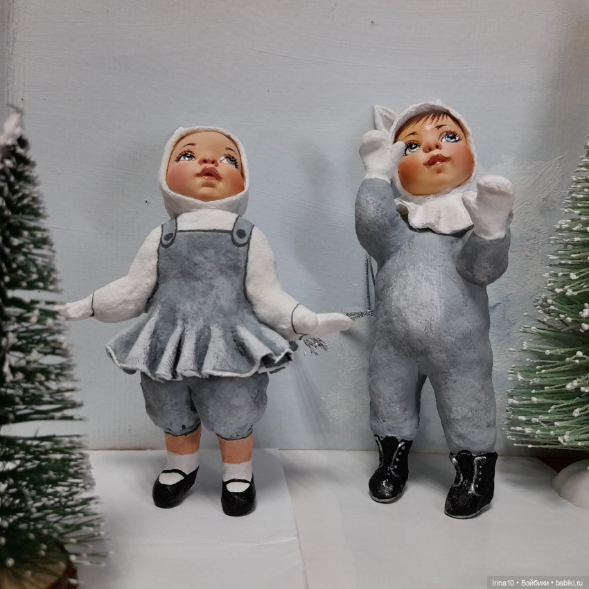 Новые ватные игрушки — Ватные игрушки на елку: ретро